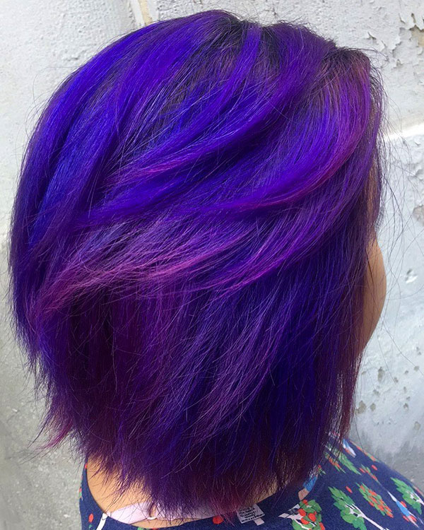 Medium Purple Hairstyles In 2020