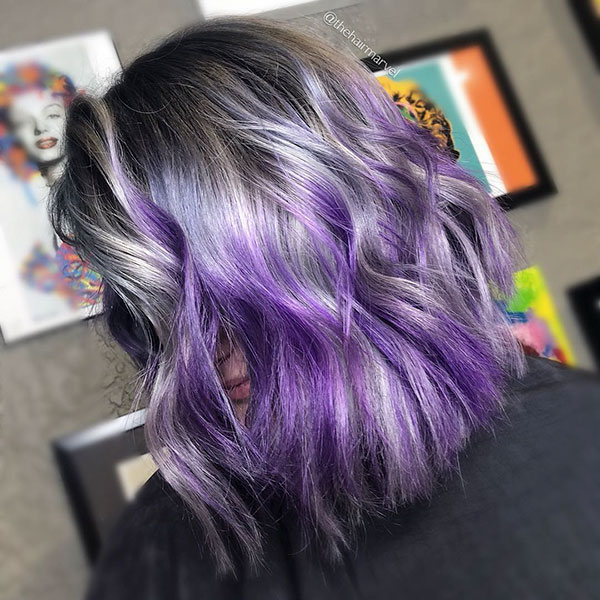 Medium Purple Hair Color