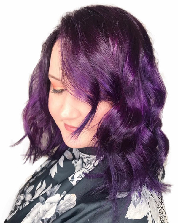 Medium Purple Hair Ideas