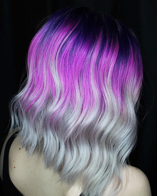 Medium Purple Hair