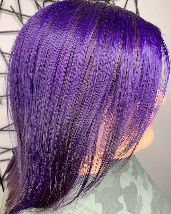 Purple Hair Images For Medium Hair