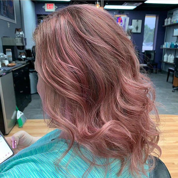 Medium Hairstyles For Pink Hair