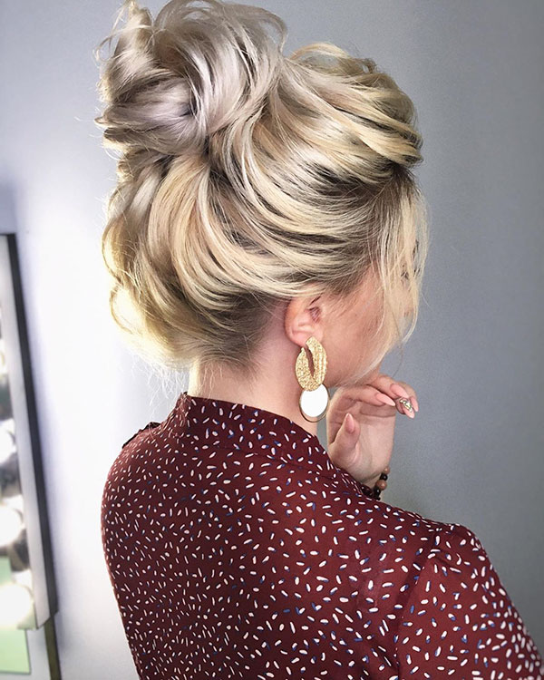 Pictures Of Bun Hairstyles For Medium Hair