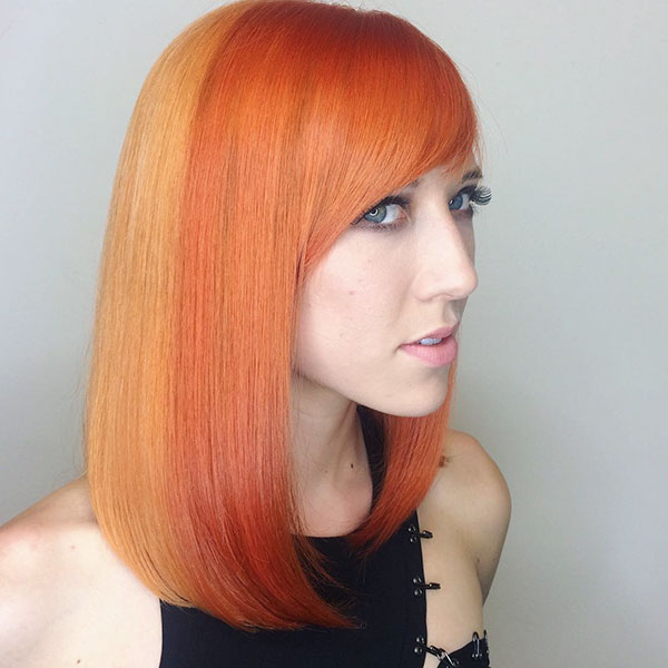 Orange Medium Hair Ideas