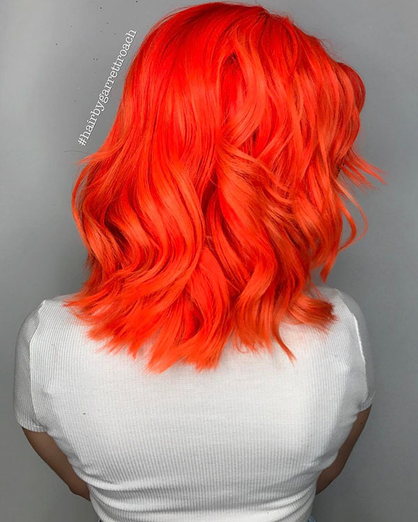 Medium Orange Hair For Women