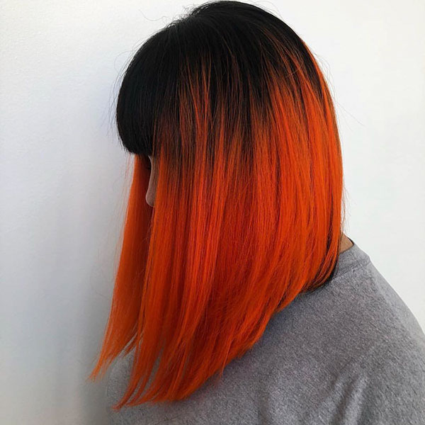 Orange Medium Hair