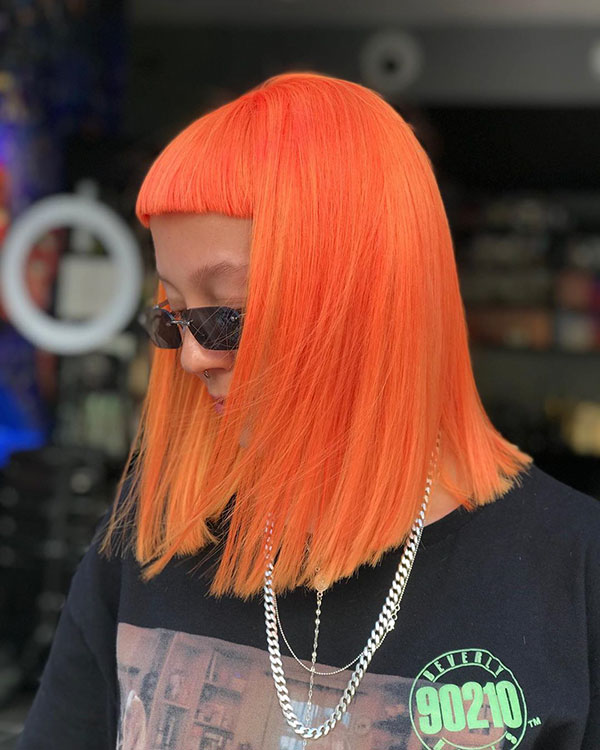 Medium Orange Hairstyles 2020
