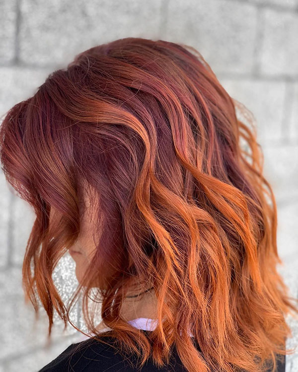 Orange Medium Hair Ideas