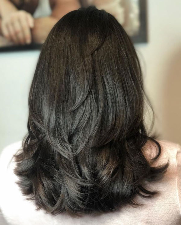 Medium Layered Cuts For Thick Hair