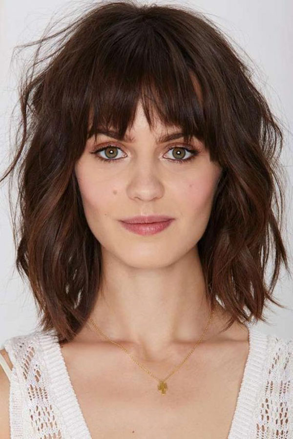 Hairstyles For Medium Hair With Bangs