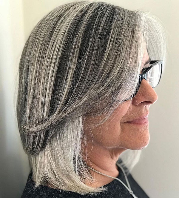 Grey Hair and Glasses