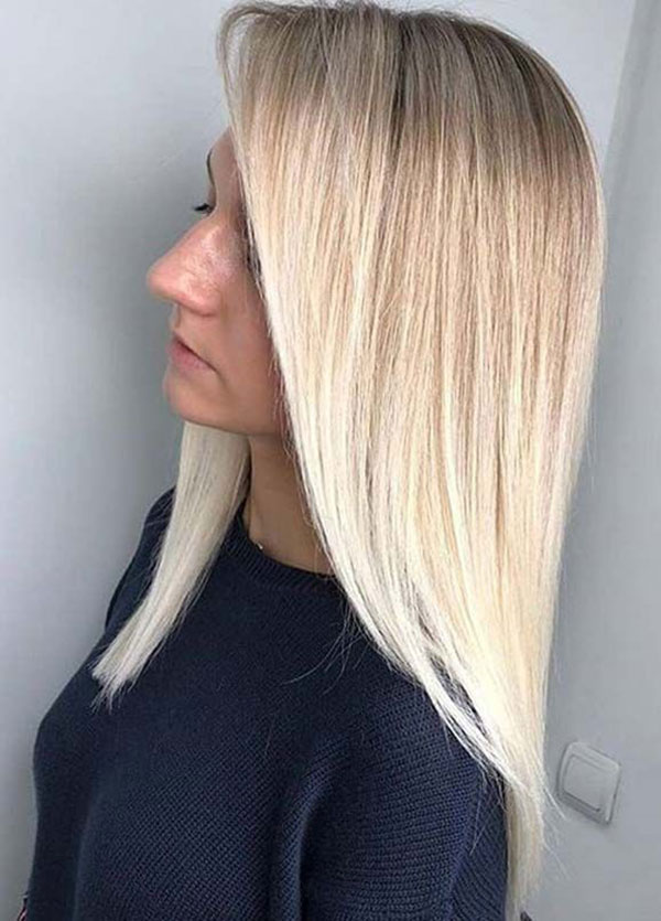 Beautiful Medium Blonde Hairstyle
