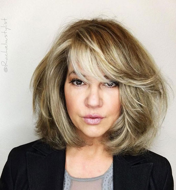 Blonde Bob Blowout with Bangs Blonde Pony