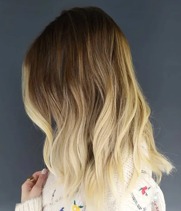 Blonde Ombre for Short-To-Medium Length Hair